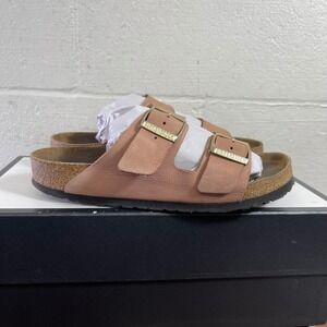 Birkenstock Arizona Pink Nubuck Sandals Slide Slip On Women's 39 EU/8 US Wide